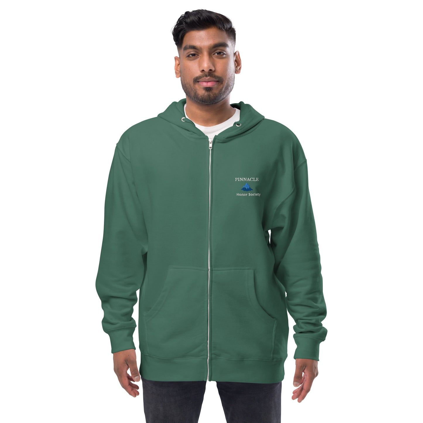 Pinnacle Unisex fleece zip up hoodie