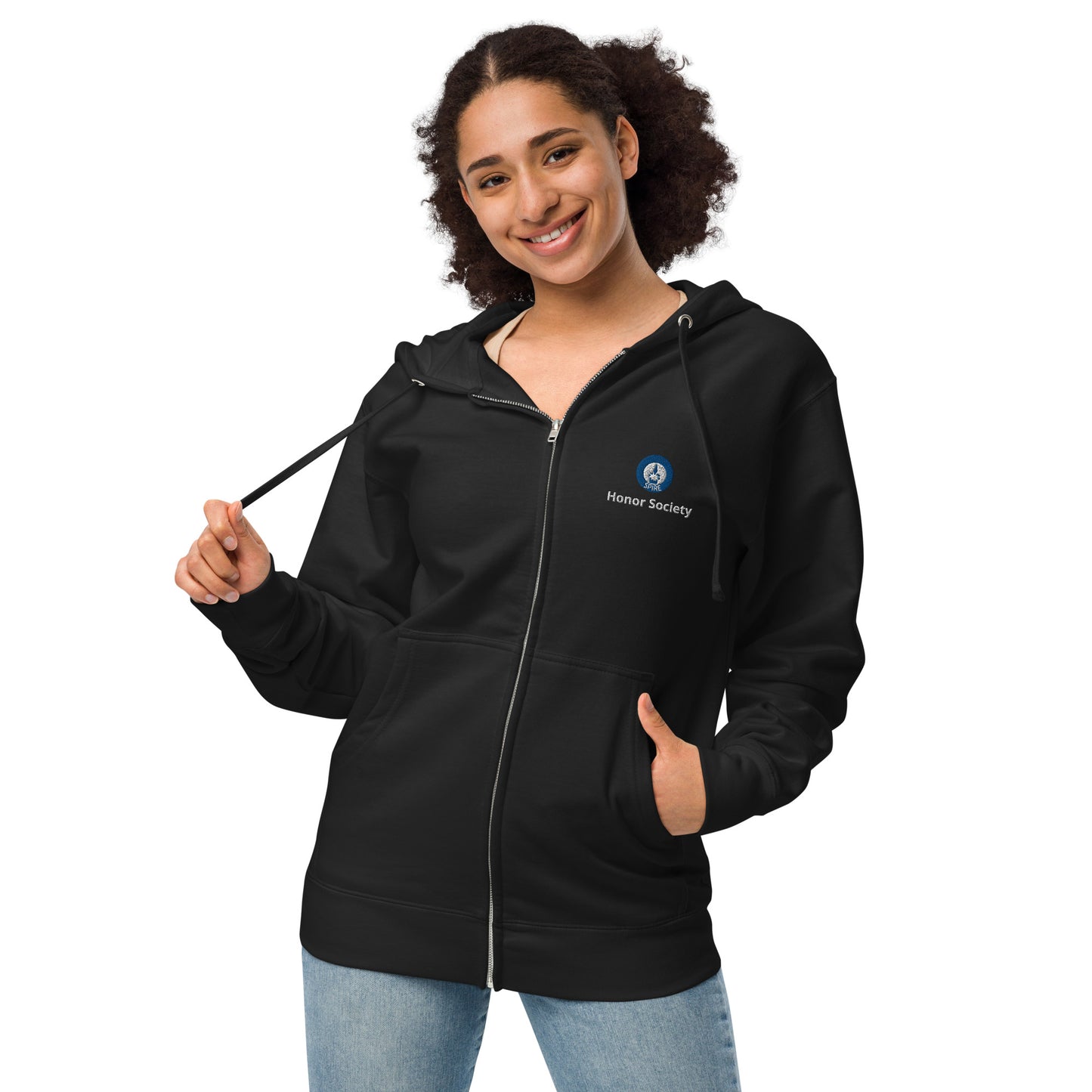Spire Unisex fleece zip up hoodie