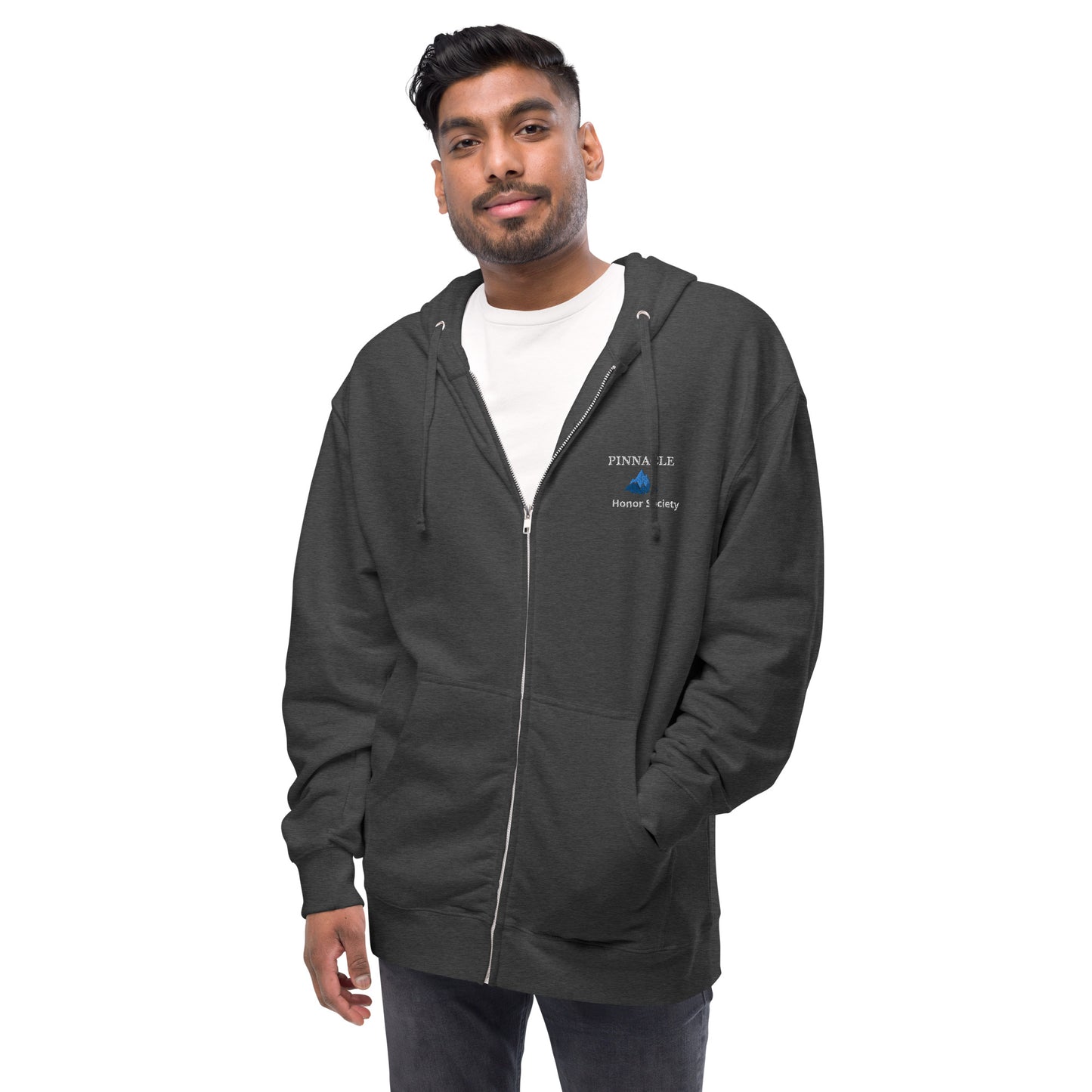 Pinnacle Unisex fleece zip up hoodie